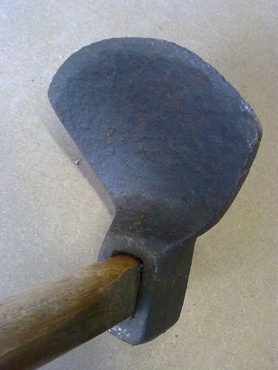 Small adze for wooden bowl making