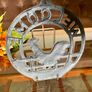 Welcome Antique Cast Iron Entryway Decor Wall Hanging Plaque Rooster Image 6