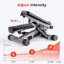Mini Stepper for Exercise at Home, Stair Step Workout Machine with Resistance Band and Over 135KG Weight Capacity, Optional Twist Motion and Free SunnyFit App Connection Image 3