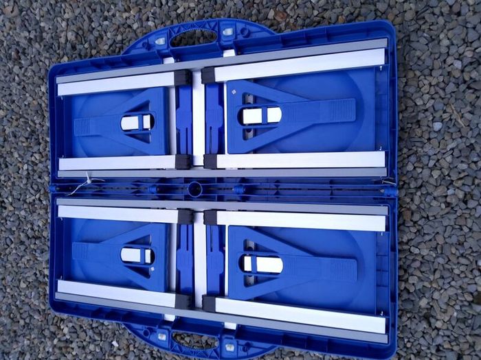 Foldable camping table and seats