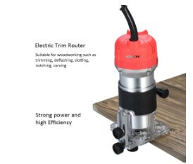 Electric Trimmer 220V  800W    Woodworking Hand Router Tools for Carpentry 30000r/min Huter Power Tools Electric Trimmer