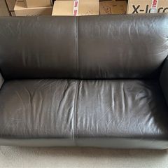 Brown Leather Couch
