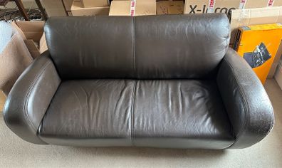 Brown Leather Couch