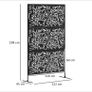 Metal garden privacy screen black like new Image 3