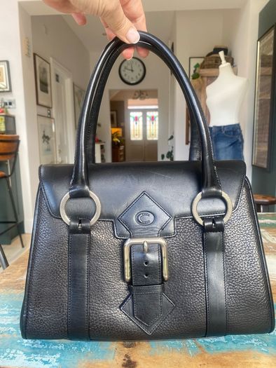 Vintage Chesneau Black Leather Bag