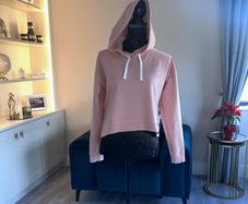 Ladies Pink Cropped Hoodie from Jacks Wills. Size UK 10 / EU 38