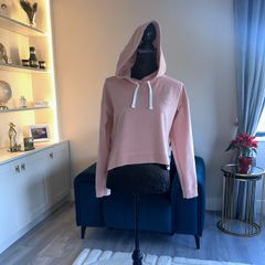 Ladies Pink Cropped Hoodie from Jacks Wills. Size UK 10 / EU 38