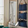Ikea Nordana hanging crochet blue storage / decor Image 2