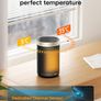 Dreo Electric Heater, 1500W Energy Efficient Space Room Heater, Upgrade Remote Portable Ceramic Fan Heaters, Thermostat, 3 Modes 12H Timer, Overheat & Tip Over Protection, for Bedroom, Atom 316, Gold Image 6