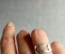 Sterling silver heart ring