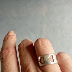 Sterling silver heart ring