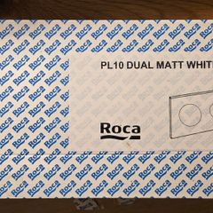 Roca PL10 Dual Flush Plate - Matt White