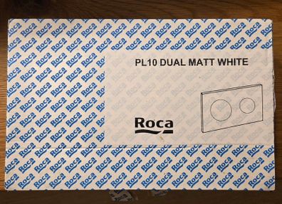 Roca PL10 Dual Flush Plate - Matt White