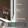 Bluetooth-Bathroom-Mirror-with-LED-Lights 700x500mm, LED-Bathroom-Mirror with Defogging Mat, 3000K-6500K, Dimmable, Memory, HD Tempered Glass, IP44 Waterproof, Image 6
