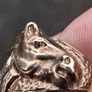 9 Carat Gold Diamond and Garnet Horse Head Ring (7 grams) Image 3