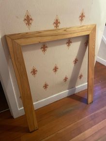 Oak fireplace surround
