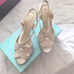 Van Dal Cream Strappy shoes