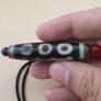 Vintage 5 Eyes Agate Bead Amulet pendant Necklace Image 2