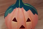 Halloween tea light holder: Pumpkin shape