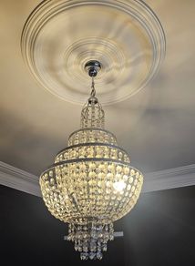 large crystal chandelier