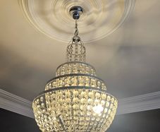 large crystal chandelier