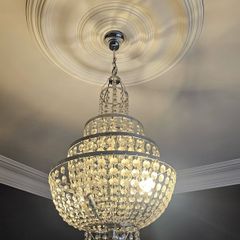 large crystal chandelier