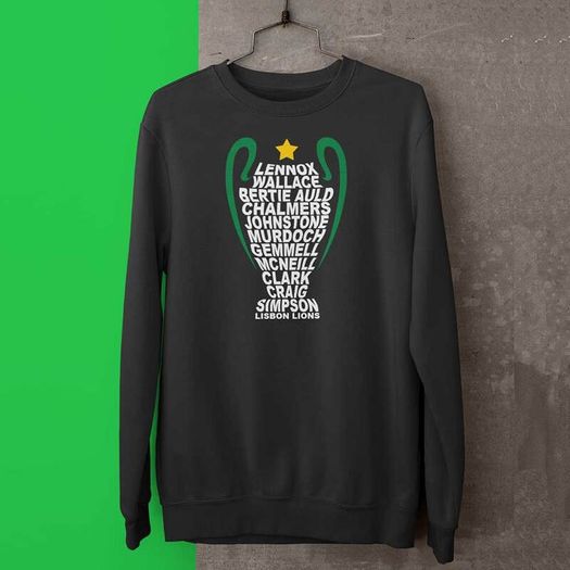 Celtic FC Lisbon Lions Trophy T-Shirt (Small To. 5XL)
