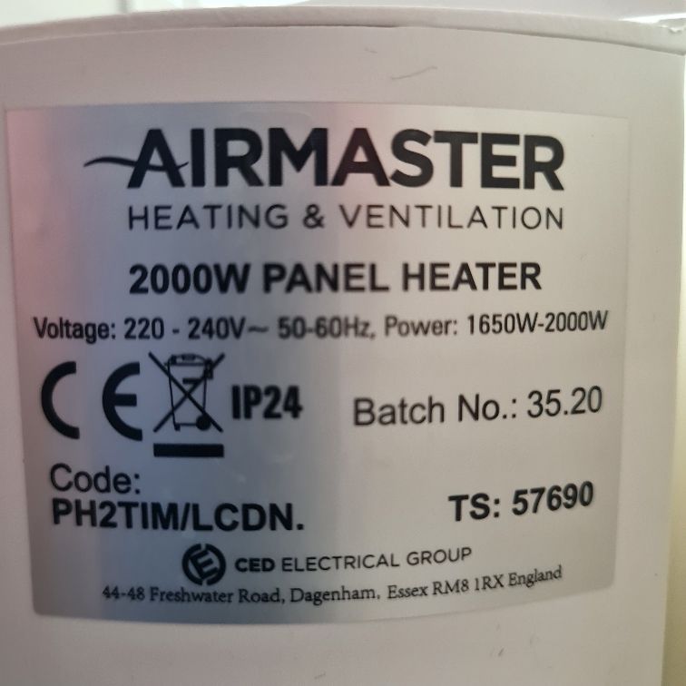 Electric Panel Heater Radiator For Sale in Ballsbridge, Dublin from  batman520