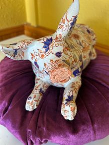 Antique Imari Porcelain Resting Pig