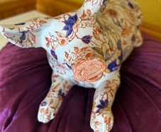 Antique Imari Porcelain Resting Pig
