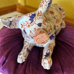 Antique Imari Porcelain Resting Pig