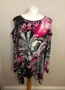 Mr Max pink shoulderless top (2XL)