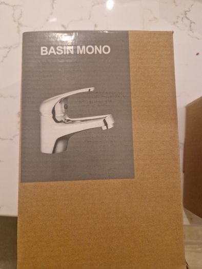Aqualla Eco Basin Mono chrome tap x 2