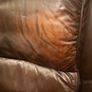 Three seater and arm chair solid wood leather Image 7