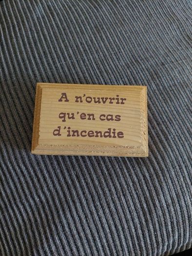 Wooden French humorous piece