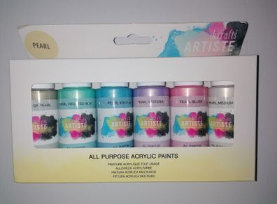 Pearl Acrylic Paint (6 x 59ml)