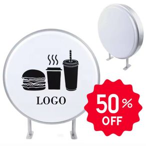 Round Illuminated Sign Easy to Install, Eye-Catching, and Durable for Any Business.