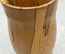 James Hickey Hand Turned Spalted Beech Wood Vase Irish Studio Woodturning  Borris, Co. Carlow