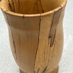 James Hickey Hand Turned Spalted Beech Wood Vase Irish Studio Woodturning  Borris, Co. Carlow
