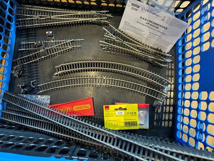 Hornby and Bachmann trains, track and controller