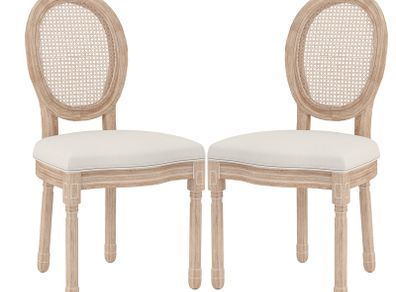 Set of 2 Dining Chairs Kitchen Chairs, Vintage Design