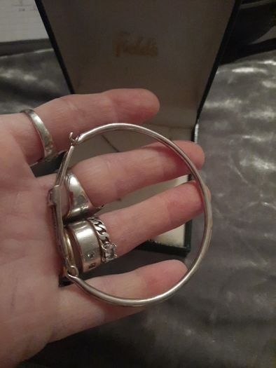 sterling silver necklace and bracelet