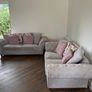 Beautiful Light Grey Elegant Sofa Suite Image 4