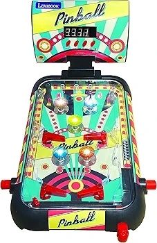 Electronic table pinball, Action and reflex game for children and family, LCD screen, light and sound effects