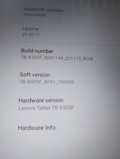 Lenovo 10.1 tablet, Model TB-X505F working perfect. The screen is cracked but doesn't affect touchscreen