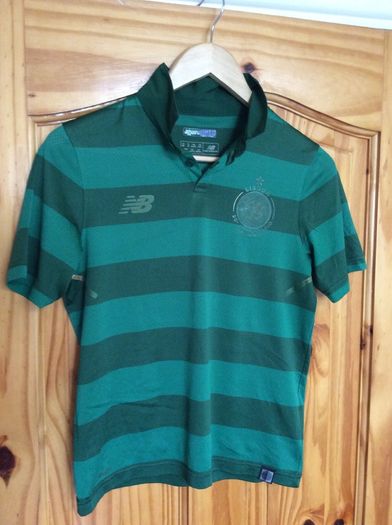 Glasgow Celtic Boys Age 12-13 Years Official Lisbon Lions 50th Anniversary New Balance Away Jersey Large Boys
