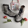 Dr Martens 1460 8 hole panther leopard hair on boots UK5 EU38 US7 Image 9