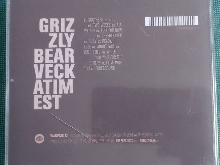 Grizzly Bear - Veckatimest CD (2009) Indie Rock WARPCD182 Jewel Case Version EX+