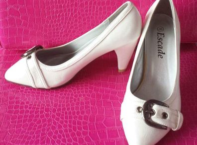 white buckle shoes size 36 37 38 39 40