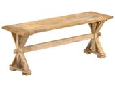Hall Bench 120x35x45 cm Solid Mango Wood